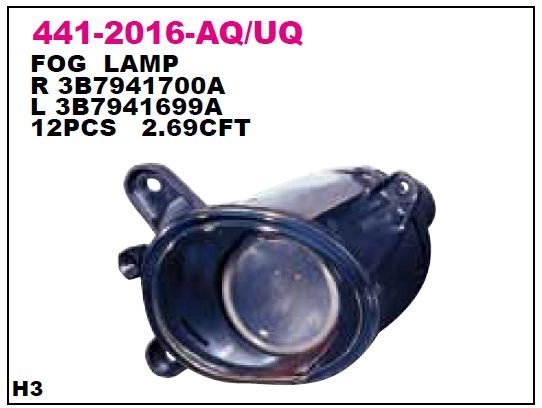 DEPO 441-2016R PASSAT 2001-2005 SAĞ SİS FARI 