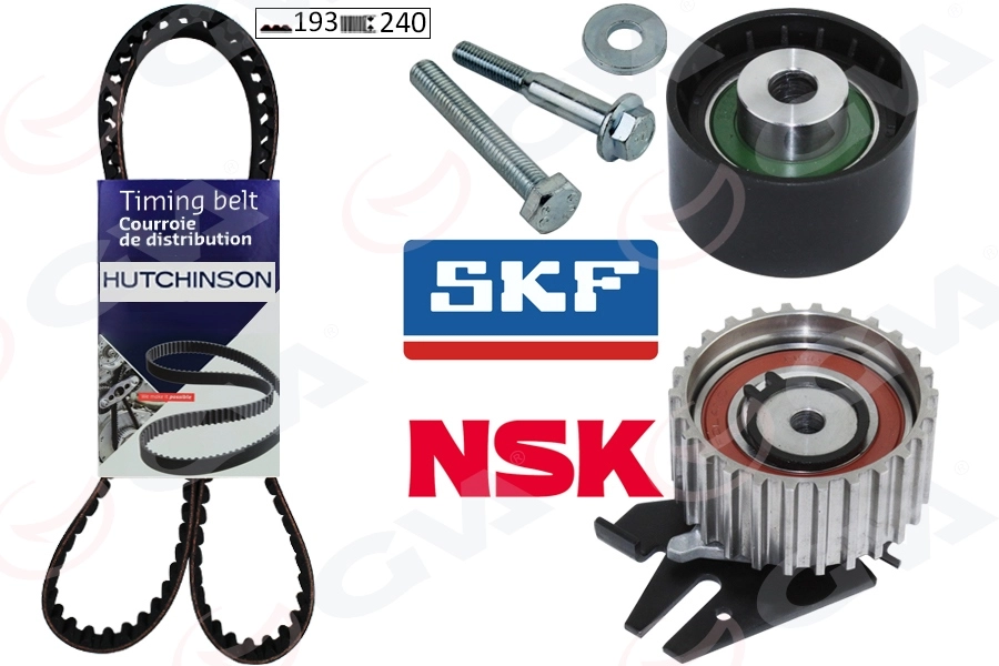 GVA 59T2914H DOBLO 1.9 JTD TRİGER SETİ 193 DİŞ KAYIŞ  71736714