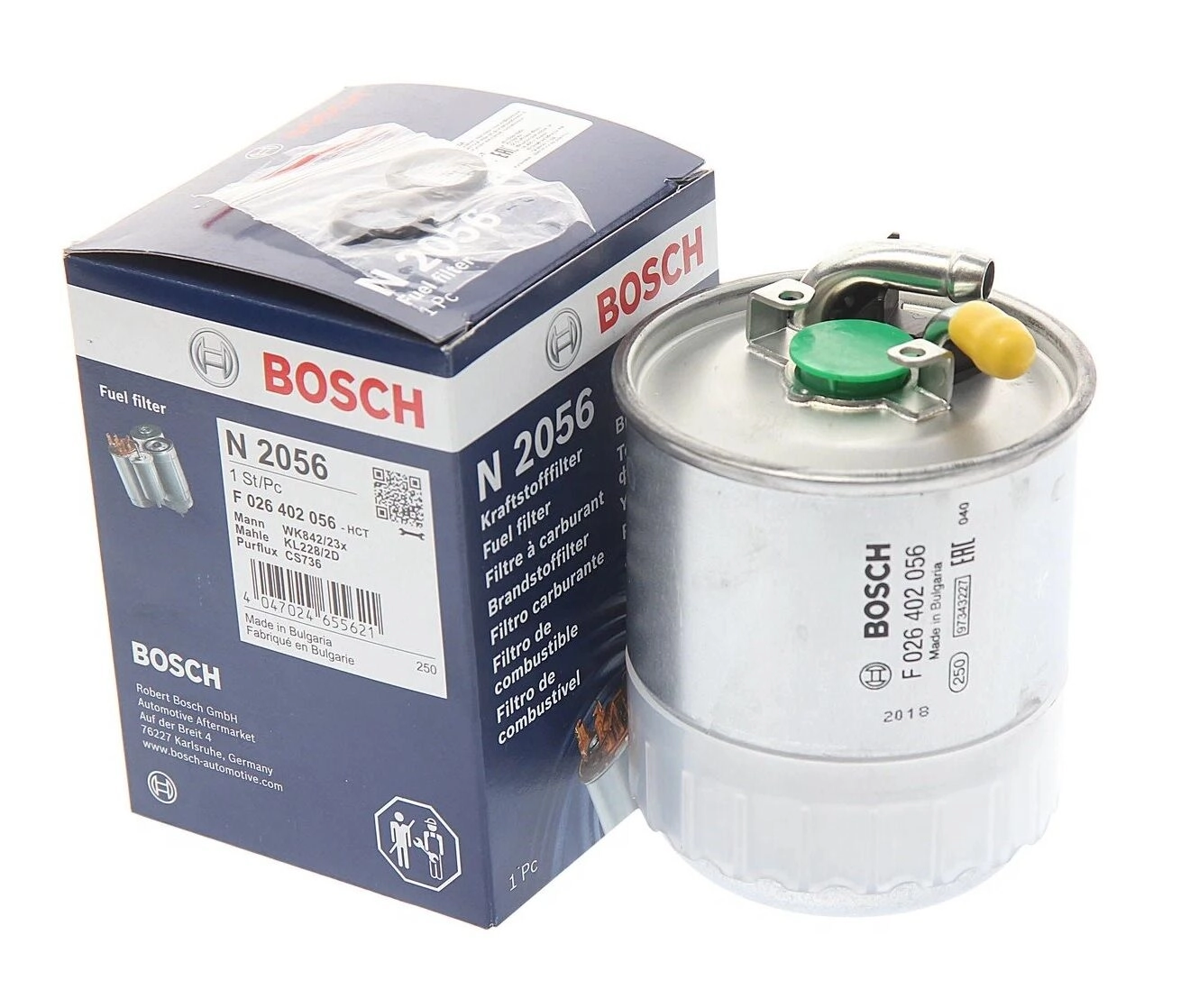 BOSCH F026402056 | Mercedes W204 Kasa C220 CDI 646 Motor Mazot Filtresi 